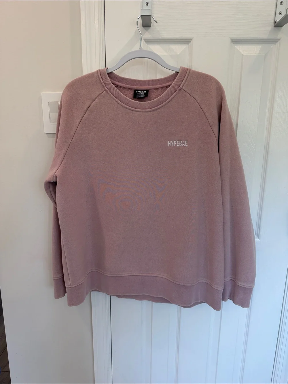 Hypebae Blush Pink Cropped Sweatshirt & Jogger Set